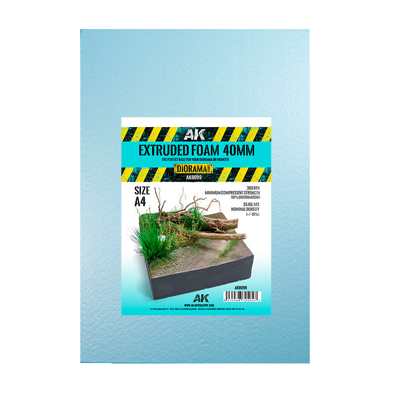 AK Interactive: Extruded Foam 40mm A4 Size