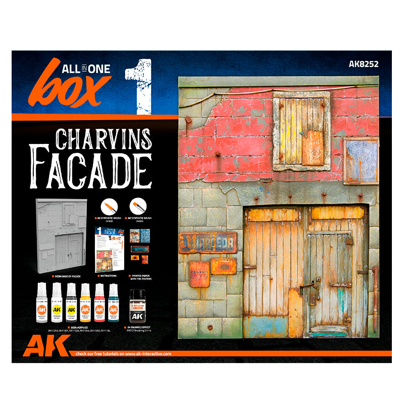 AK Interactive: ALL IN ONE SET -BOX 1-CHARVINS FACADE
