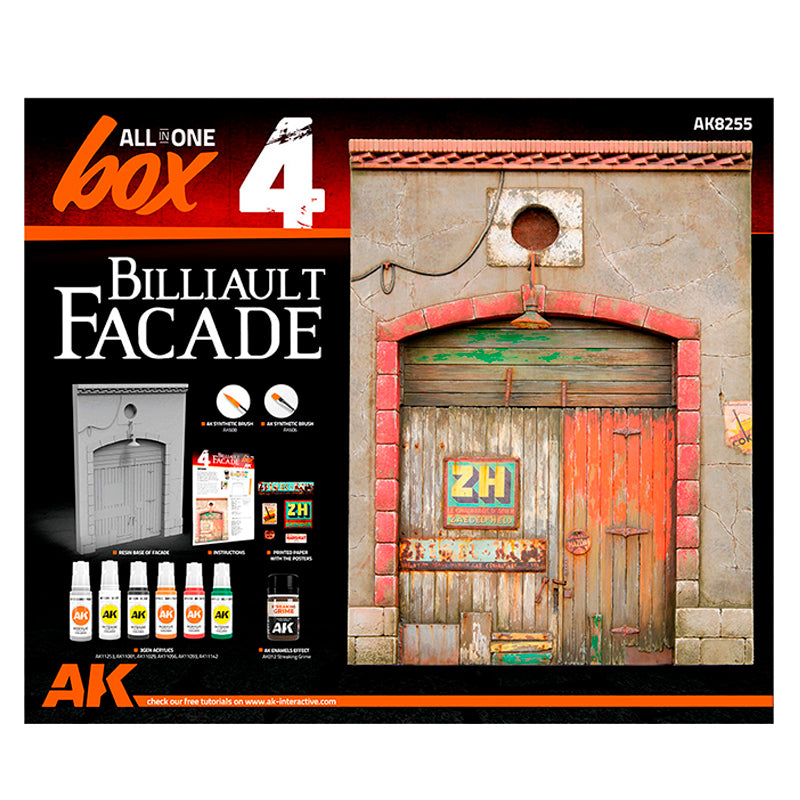AK Interactive: All In One Set -Box 4-Billiault Facade