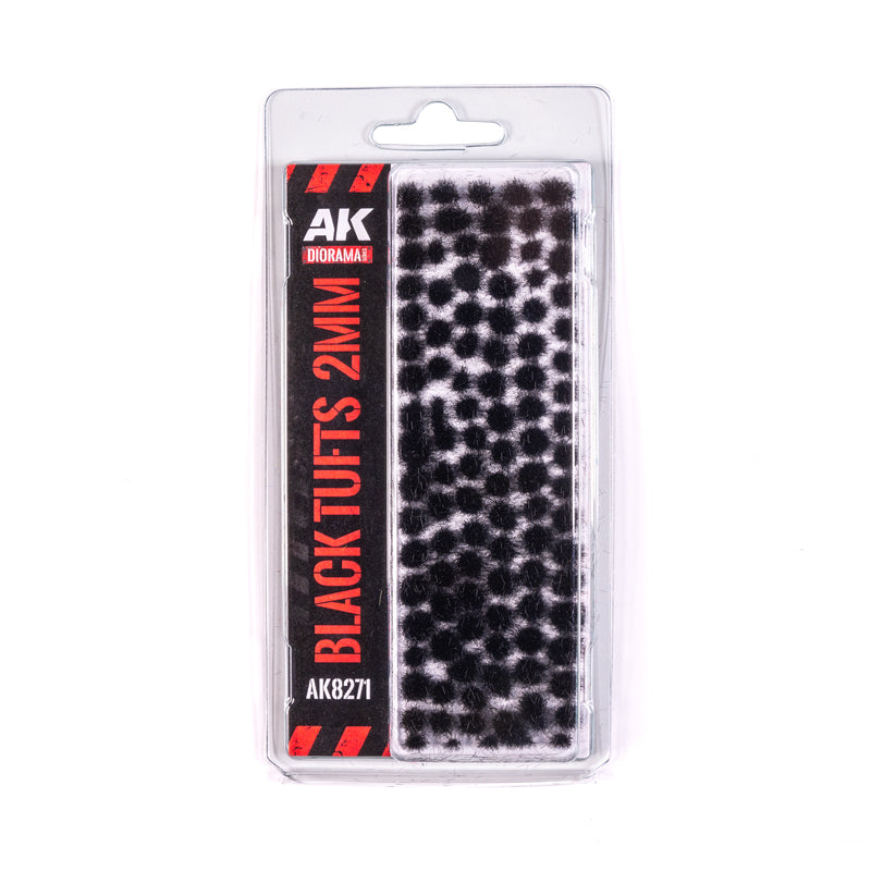 AK Interactive: Black - Fantasy Tufts 2mm
