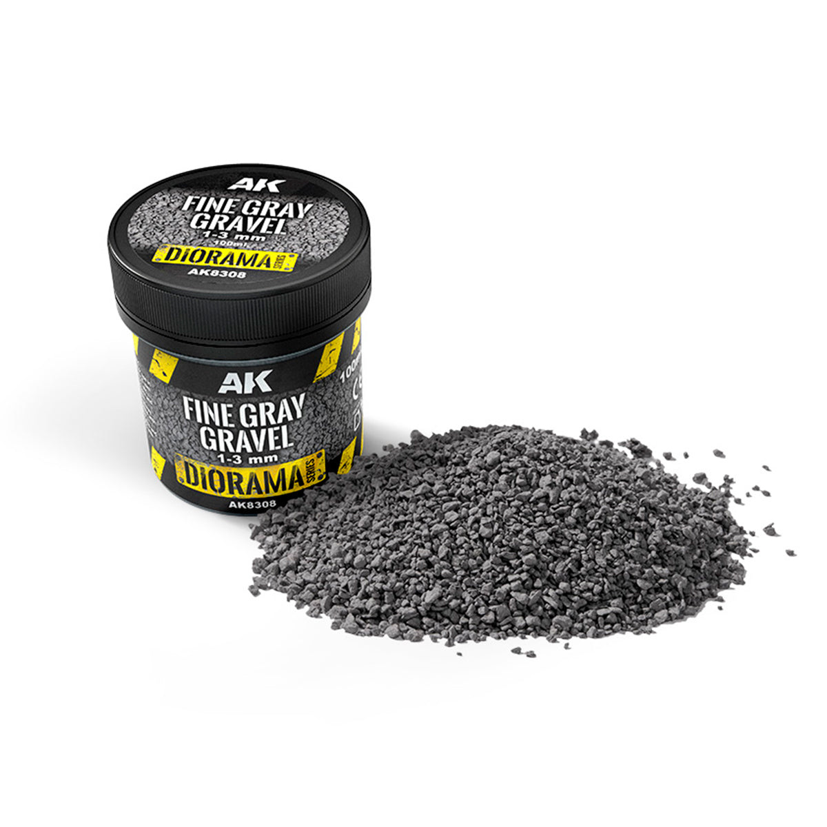 AK Interactive: Fine Gray Gravel 1,3mm (100ml)