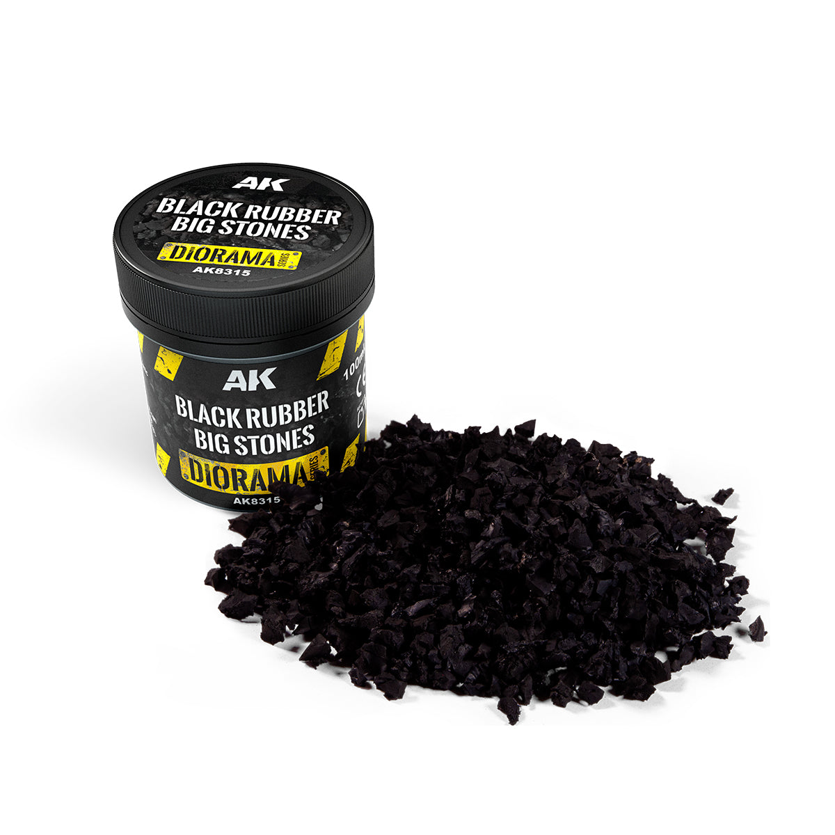 AK Interactive: Black Rubber Big Stones (100ml)
