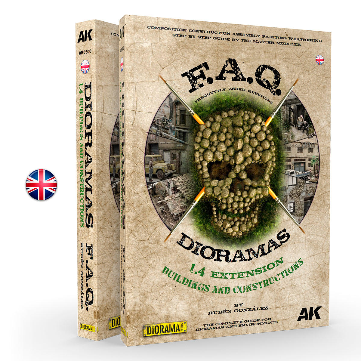 AK Interactive: F.A.Q - Dioramas 1.4 Extension Buildings And Constructions EN
