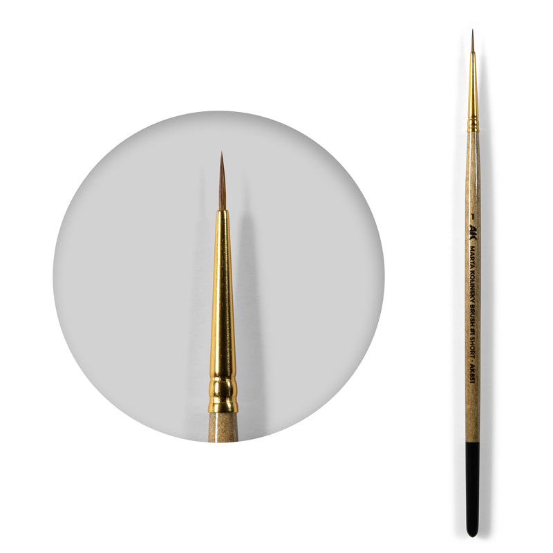 AK Interactive: Marta Kolinsky Brush #1 Short