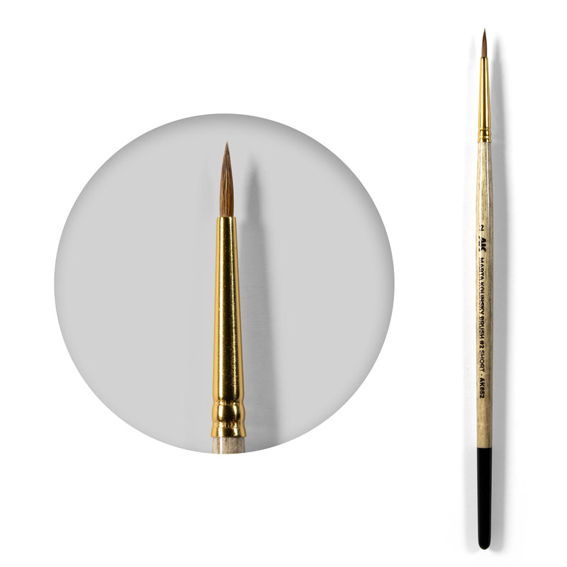 AK Interactive: Marta Kolinsky Brush #2 Short