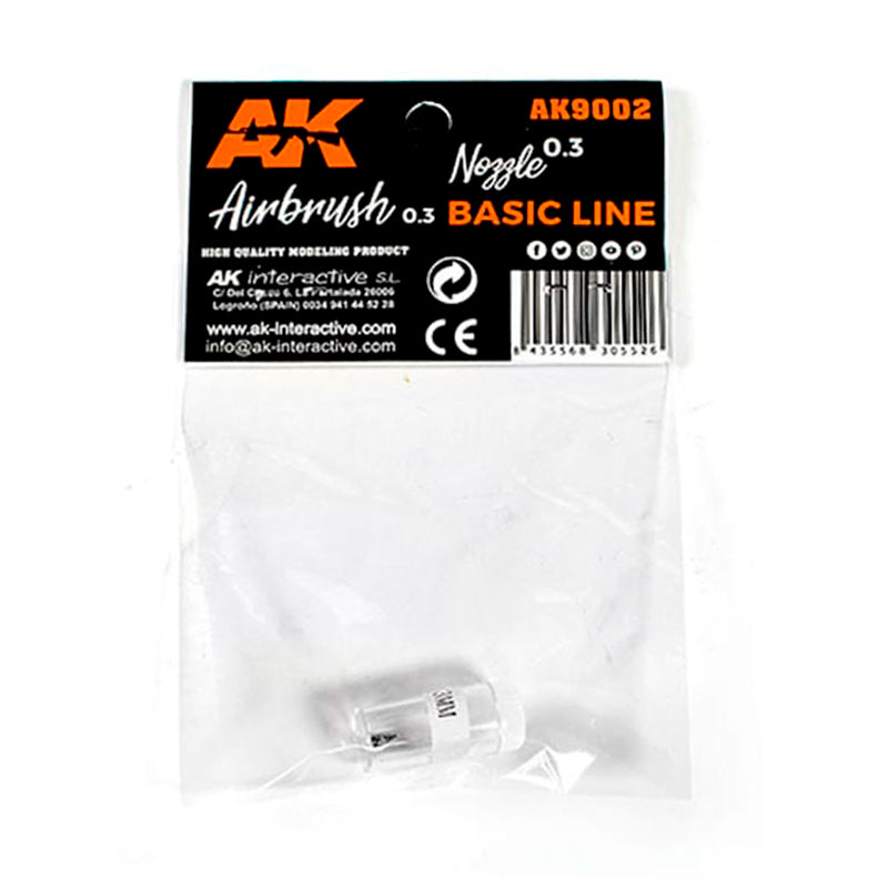 AK Interactive: Airbrush Basic Line 0.3mm Nozzle