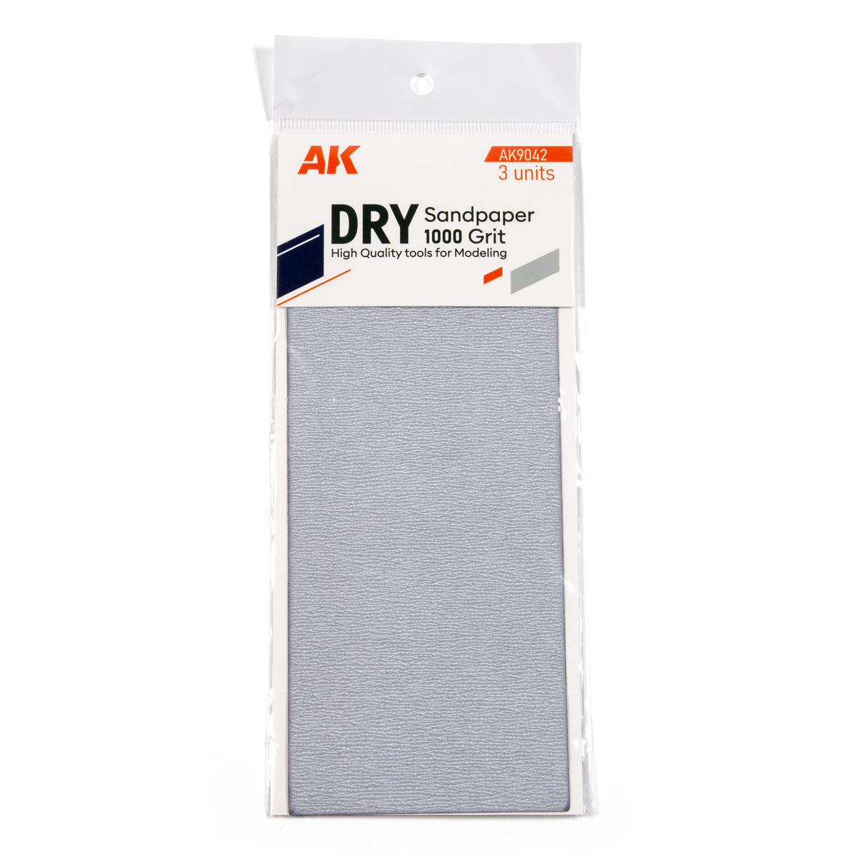 AK Interactive: Dry Sandpaper 1000 Grit - 3 Units