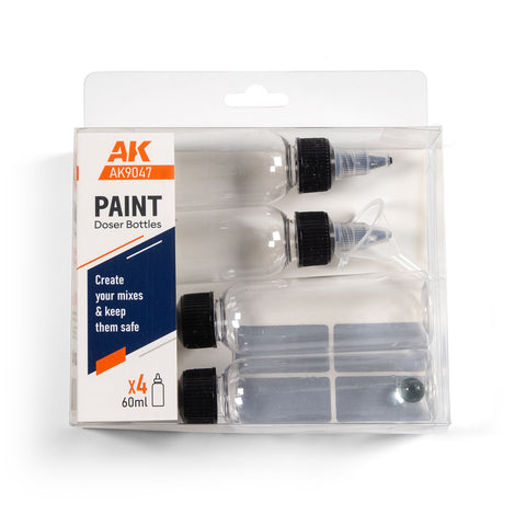 AK Interactive: Paint Doser Bottles 4x (60ml)