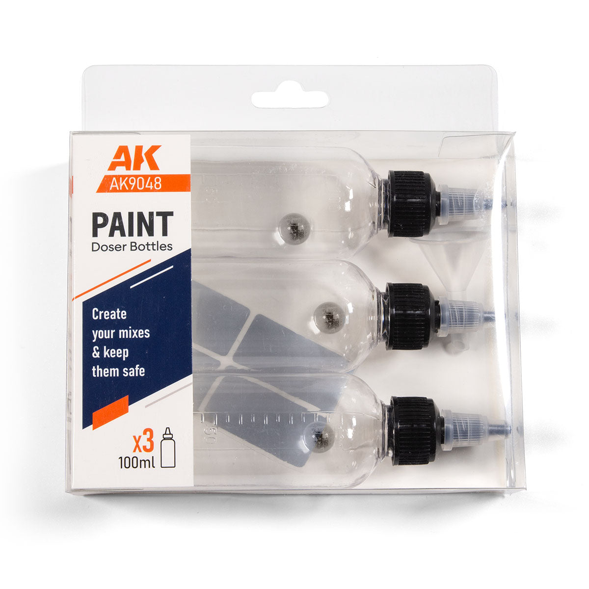 AK Interactive: Paint Doser Bottles 3x (100ml)