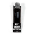 AK Interactive: Silicone Brushes Medium Hard Tip, Small - 5Pk