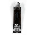 AK Interactive: Silicone Brushes Hard Tip, Small - 5Pk
