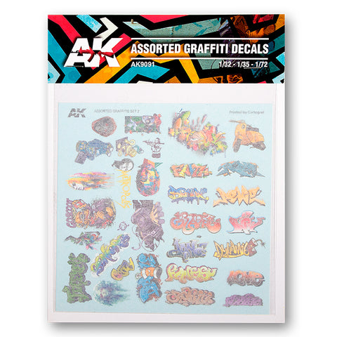 AK Interactive: Assorted Graffiti Decals