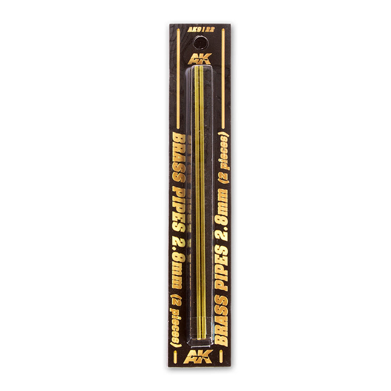 AK Interactive: BRASS PIPES 2.8mm, 2 Units