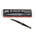 AK Interactive: HG Angled Tweezers 02 Flat-End