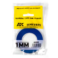 AK Interactive: Blue Masking Tape for Curves - 1mm