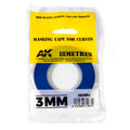 AK Interactive: Blue Masking Tape for Curves - 3mm