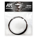 AK Interactive: Copper Wire 0.45mm X 5 Meters Black Color