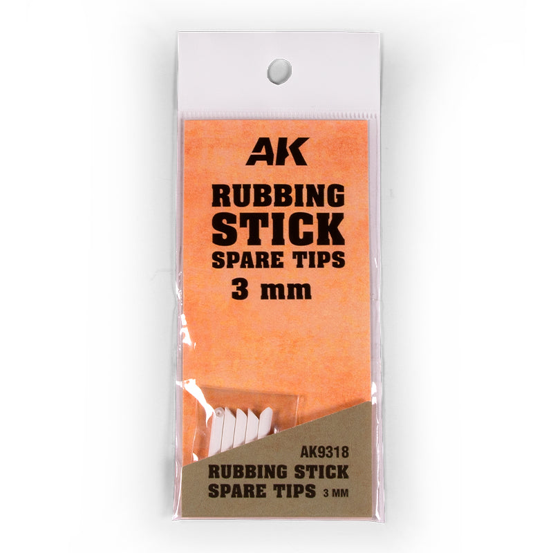 AK Interactive: Rubbing Stick Spare Tips 3mm