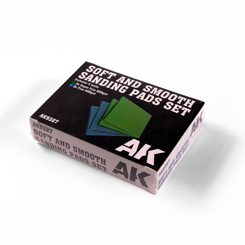 AK Interactive: Soft and Smooth Sponge Sandpaper SET 4 Units