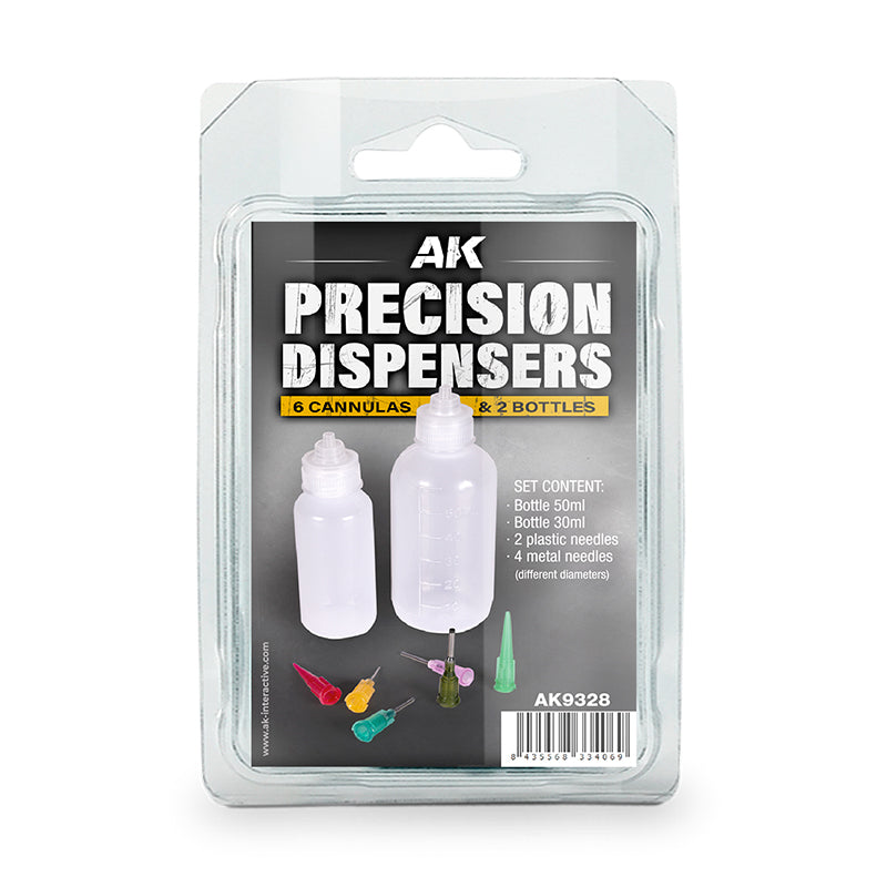 AK Interactive: Precision Dispensers (6 Cannulas & 2 Bottles)