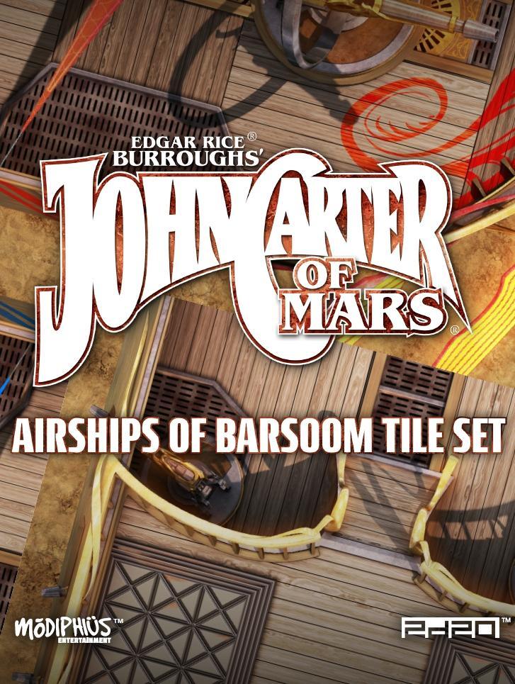Modiphius: John Carter of Mars Airships of Barsoom Tile Set