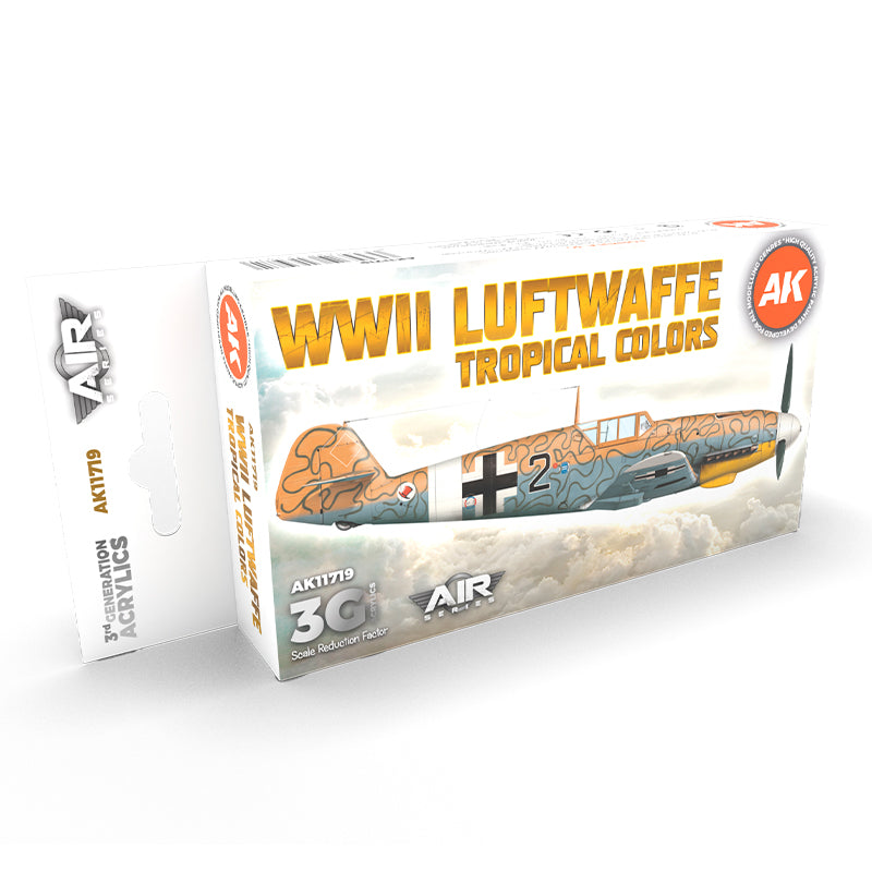 AK Interactive: 3G Air - WWII Luftwaffe Tropical Colors SET
