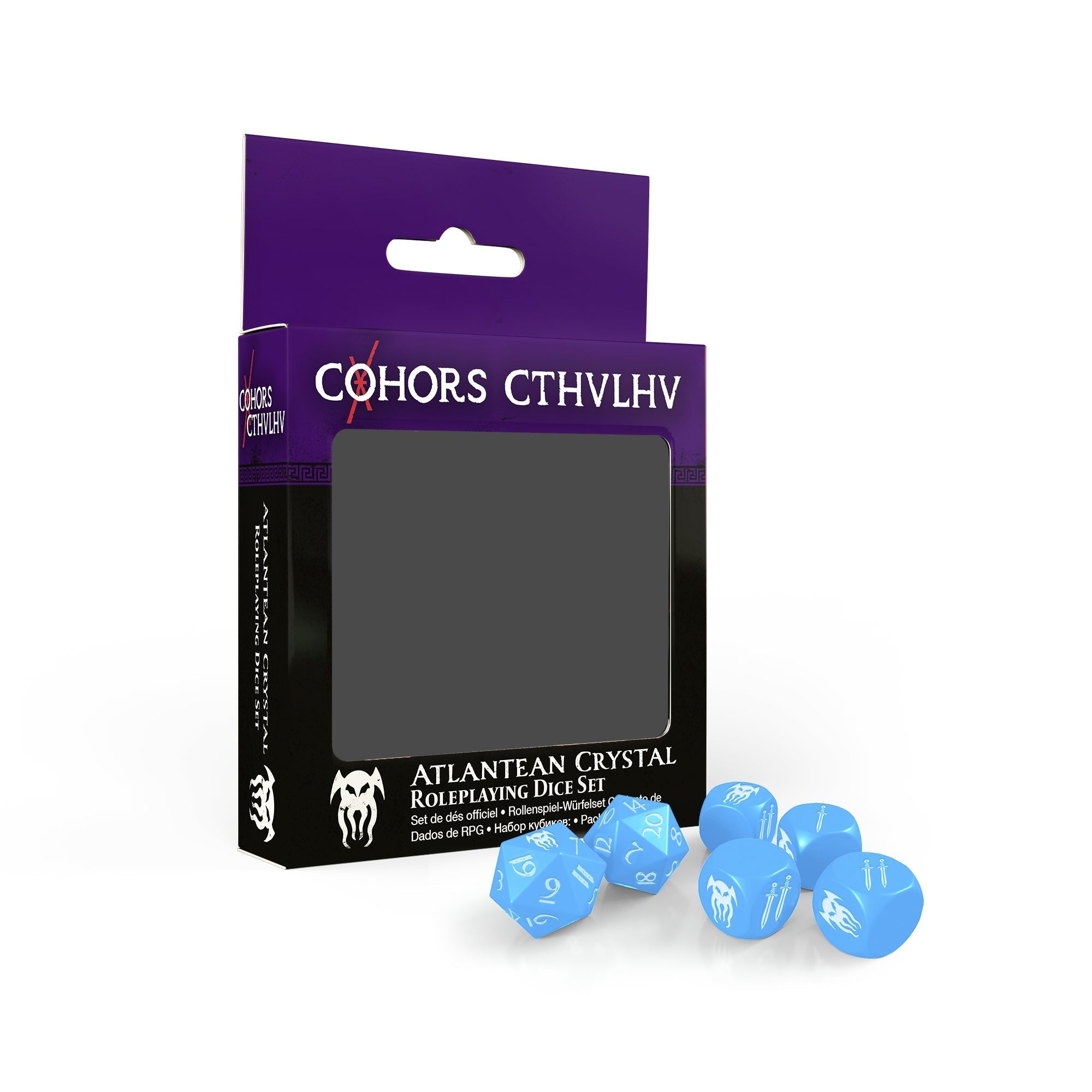 Cohors Cthulhu: RPG Atlantean Crystal Dice Pack