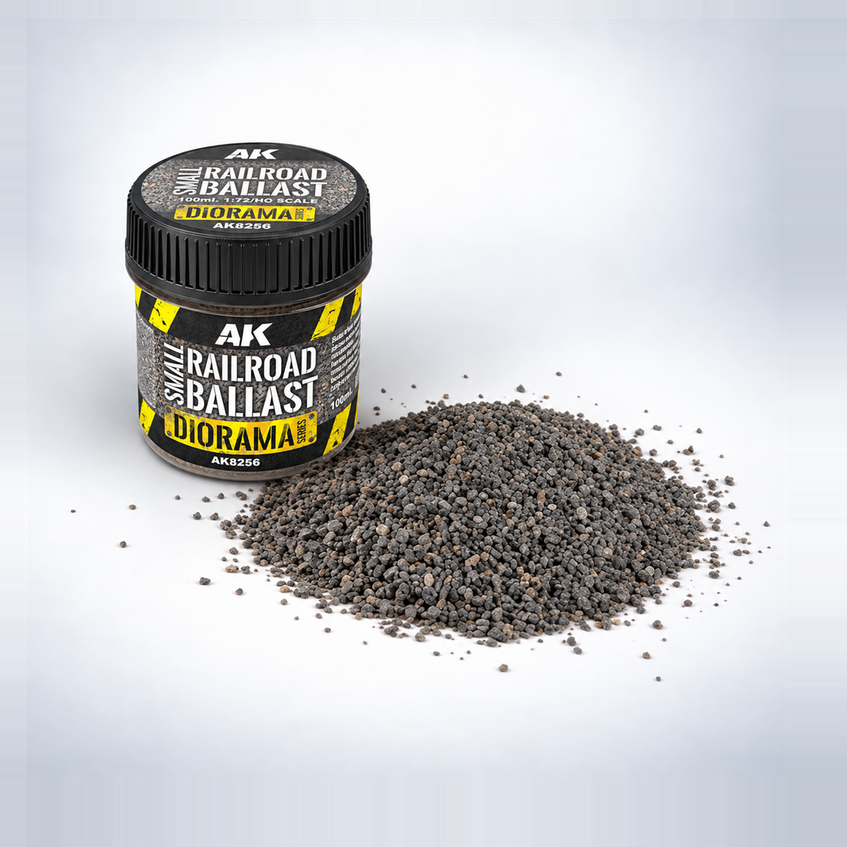 AK Interactive: 1/72 Small Railroad Ballast, product