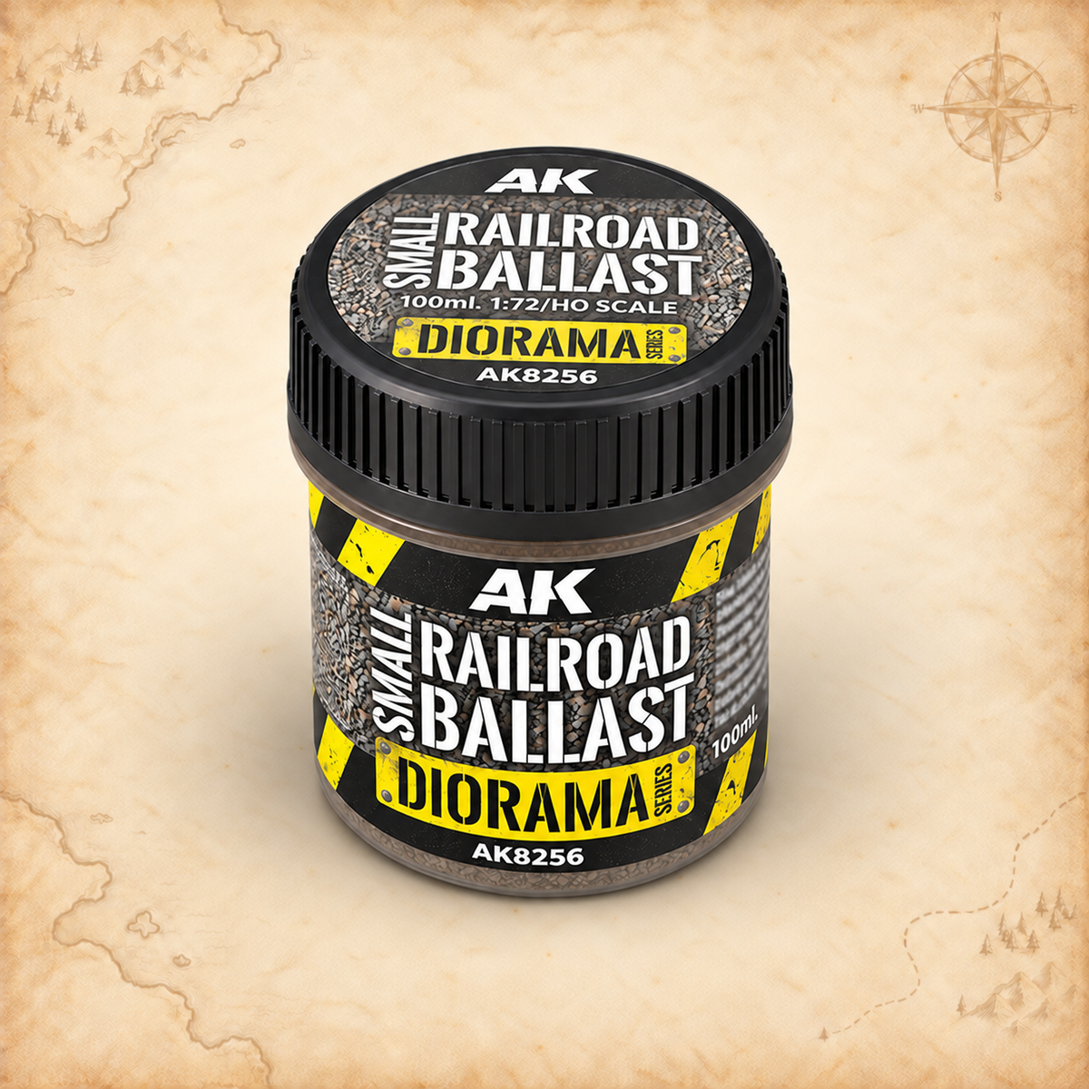 AK Interactive: 1/72 Small Railroad Ballast, alternate view