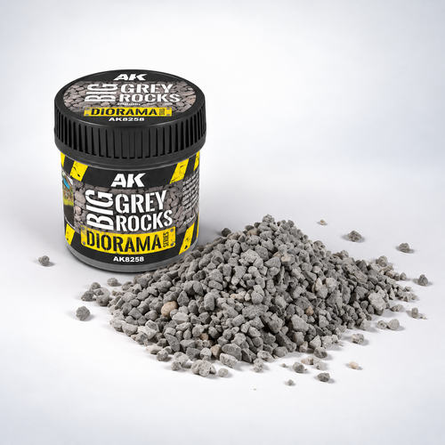 AK Interactive: 1/35 Big Grey Rocks / Small Railroad Ballast, product