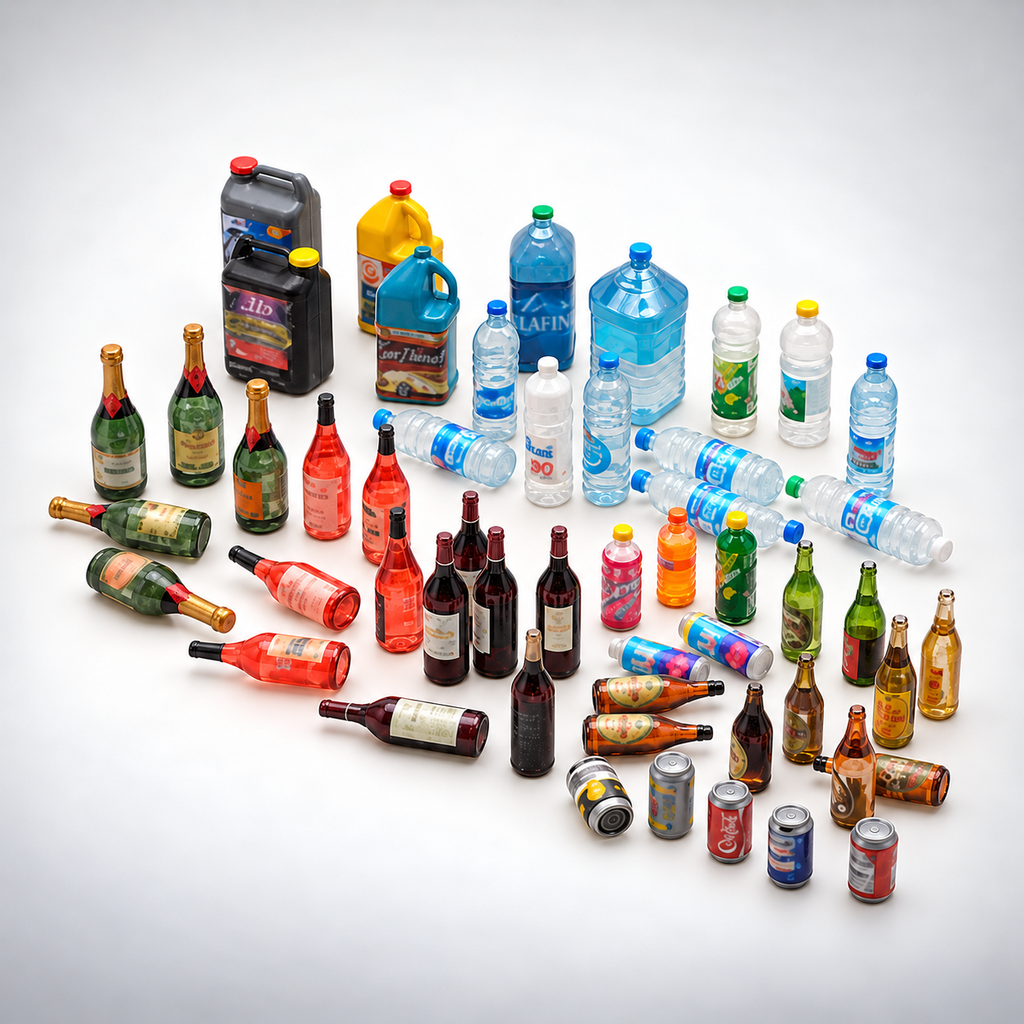AK Interactive: 1/35 Bottles & Cans Set, product