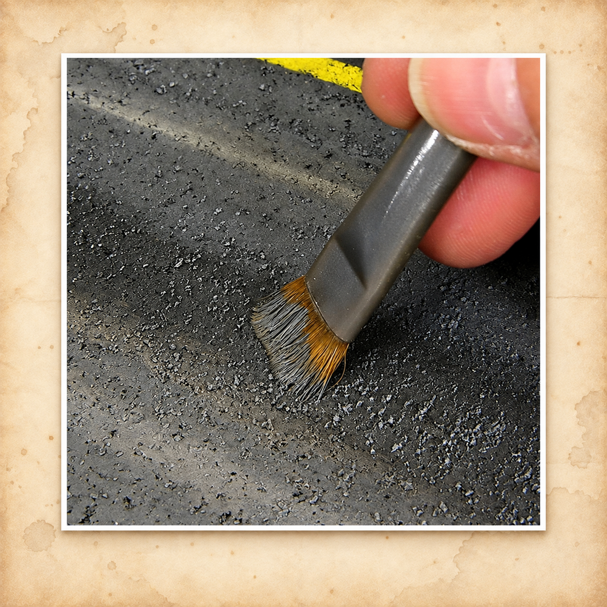 AK Interactive: Terrains Asphalt (Acrylic) - 250ml, in use