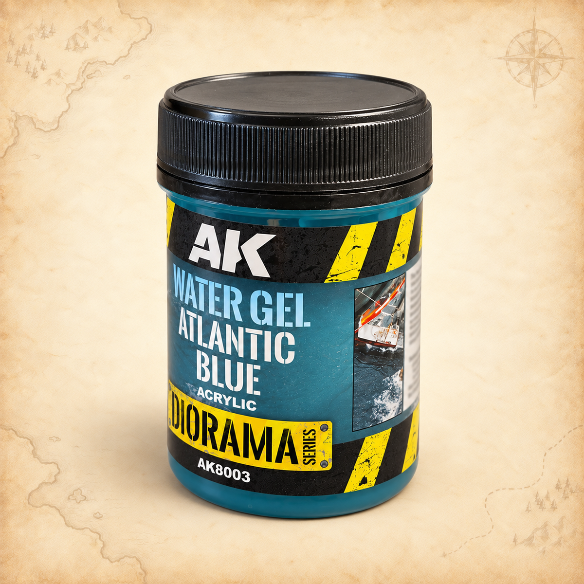 AK Interactive: Water Gel Atlantic Blue (Acrylic) - 250ml, alternate view