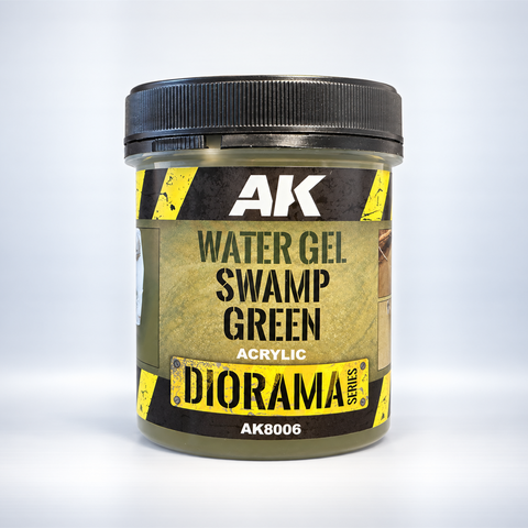 AK Interactive: Water Gel Swamp Green Effects (250ml Acrylic)