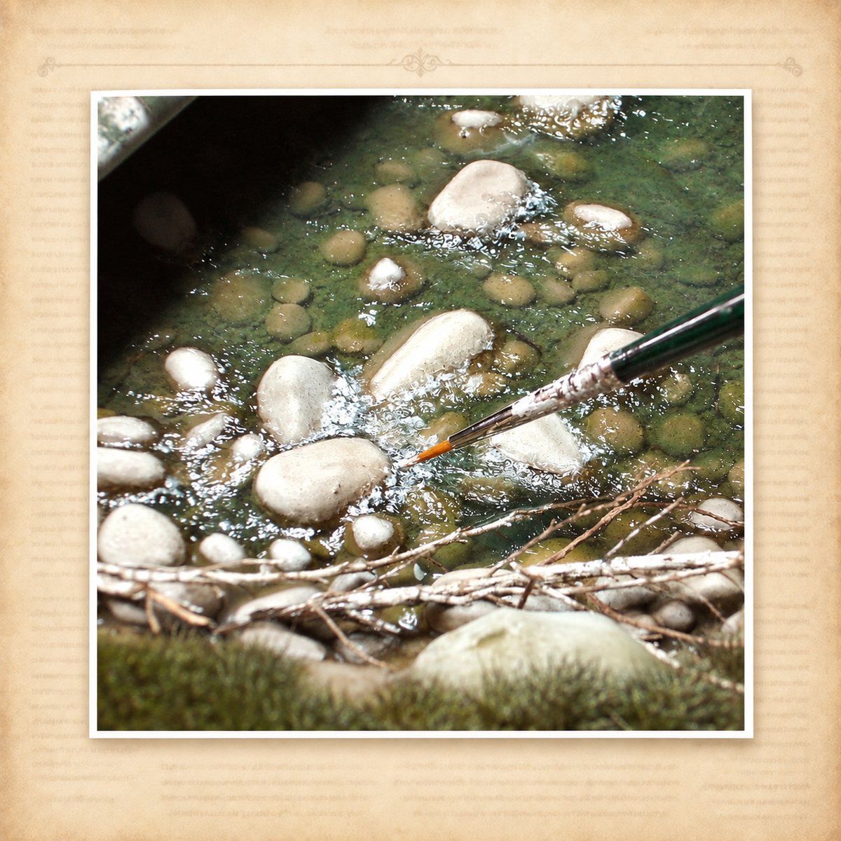 AK Interactive: Water Gel Effects (Acrylic) - 100ml, in use