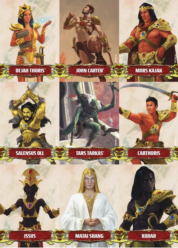 Modiphius: John Carter of Mars Character and Token Card Deck