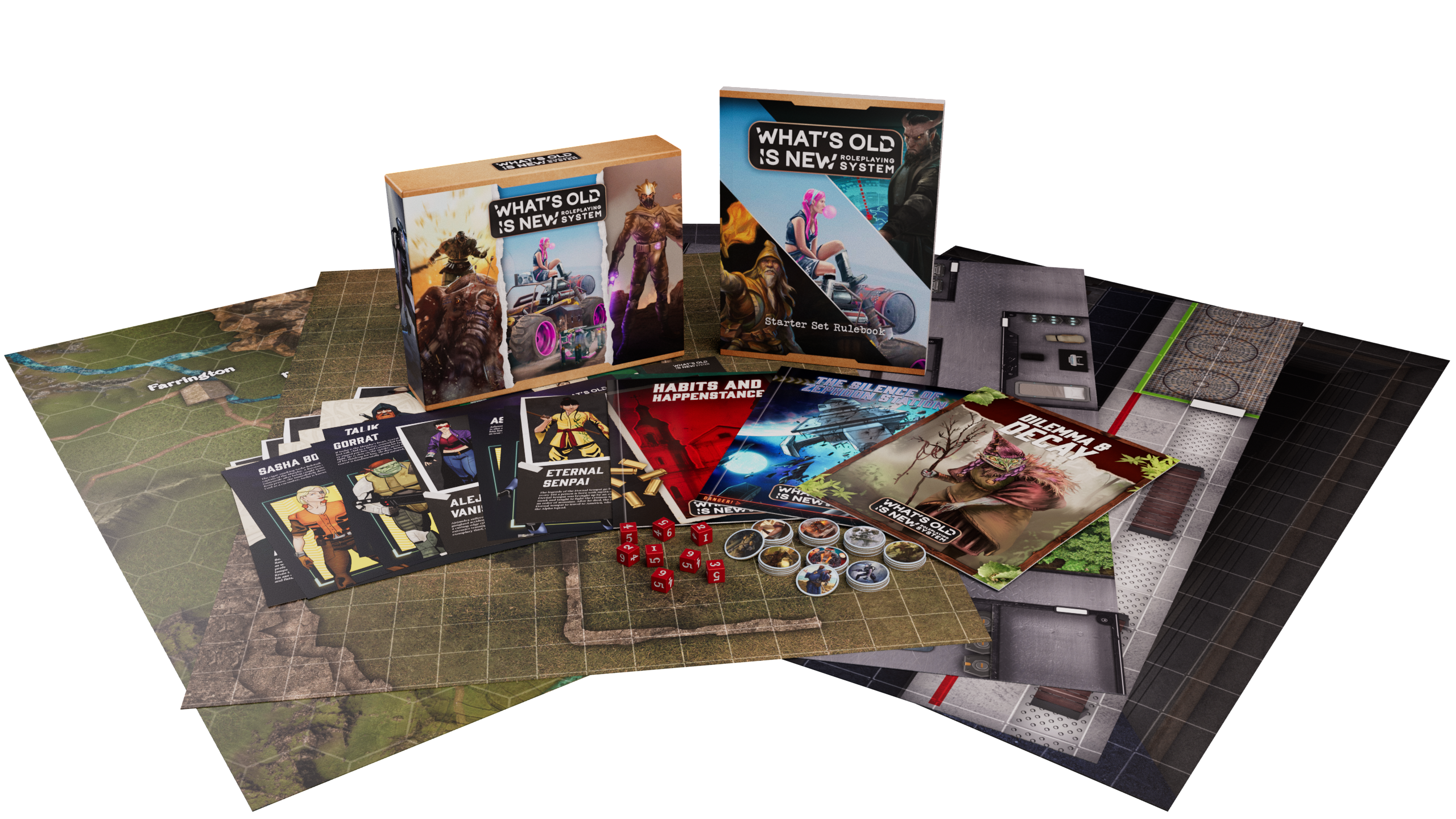 Modiphius: WOIN Starter Box Set (What's OLD Is NEW Roleplaying System)