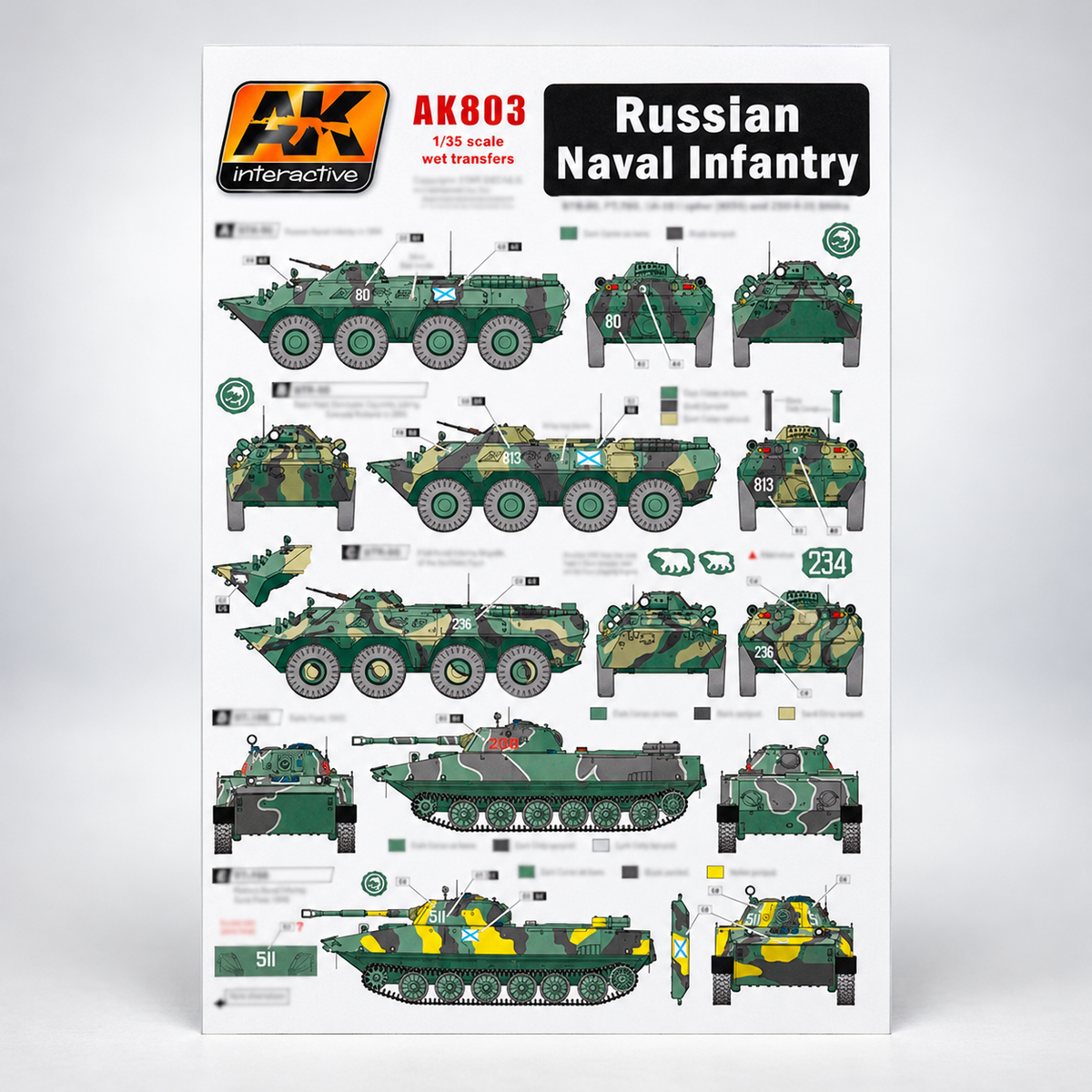 AK Interactive: 1/35 Russian Naval Infantry Decals, product