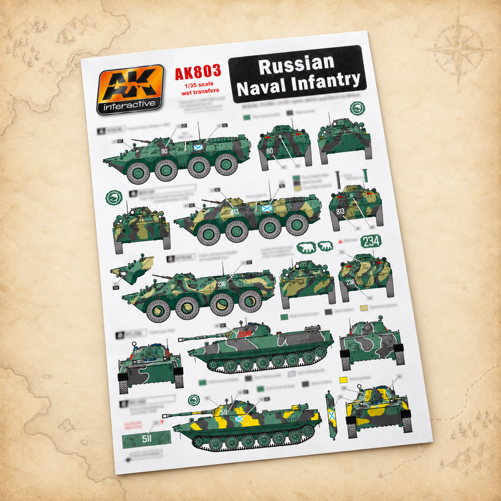 AK Interactive: 1/35 Russian Naval Infantry Decals, alternate view