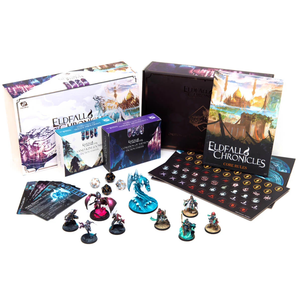 Eldfall Chronicles: Two-Player Starter Set Coalition of Thenion vs Sand Kingdoms