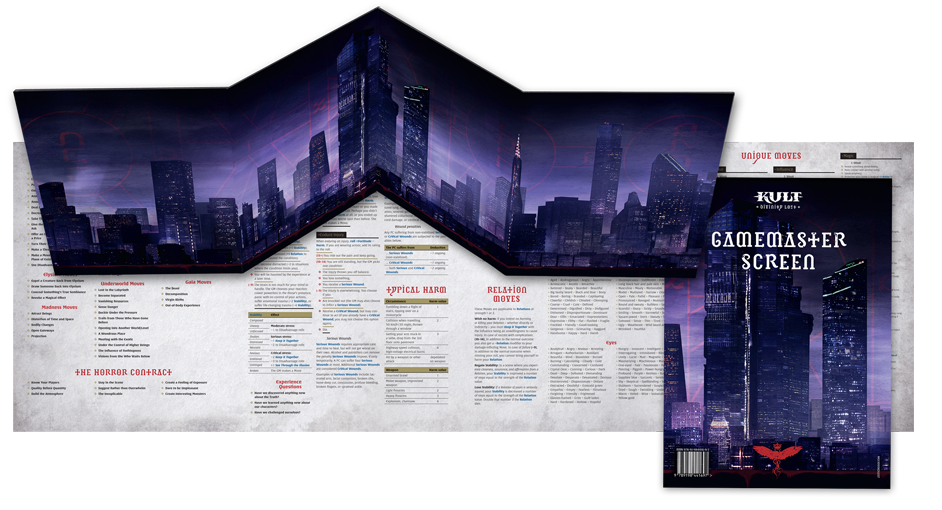 Modiphius: KULT Divinity Lost - Gamemaster Screen