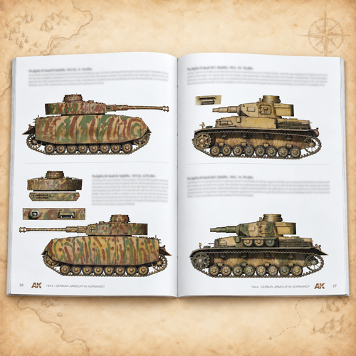 1944 German Armour In Normandy Camouflage Profile Guide - English, interior pages