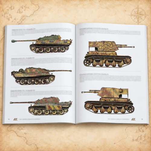 1944 Guía de Colores de Camuflaje de Blindados Alemanes en Normandía - Spanish [Sale ends when item is out of stock] Limited quantities remaining, interior pages