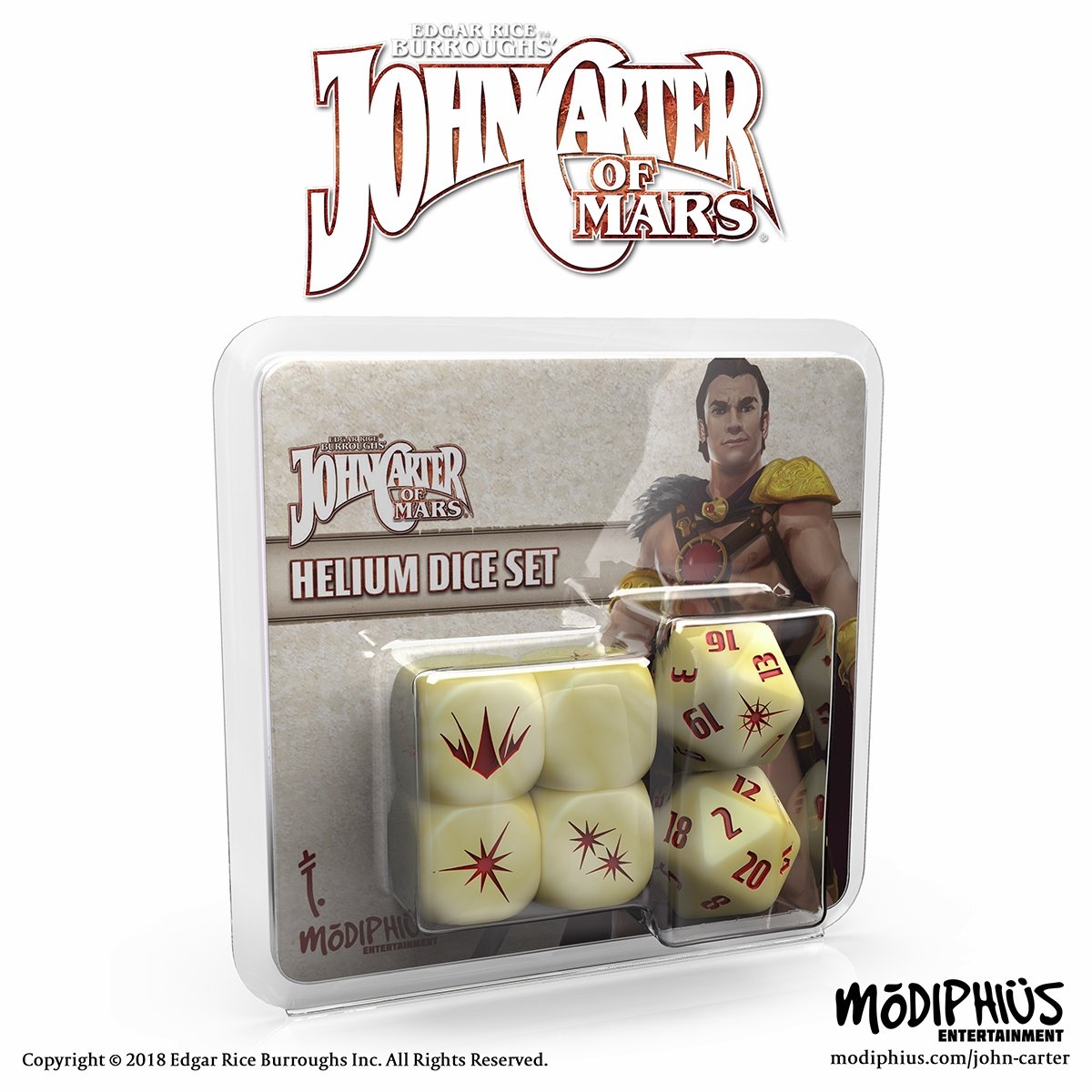 Modiphius: John Carter Helium Dice Set