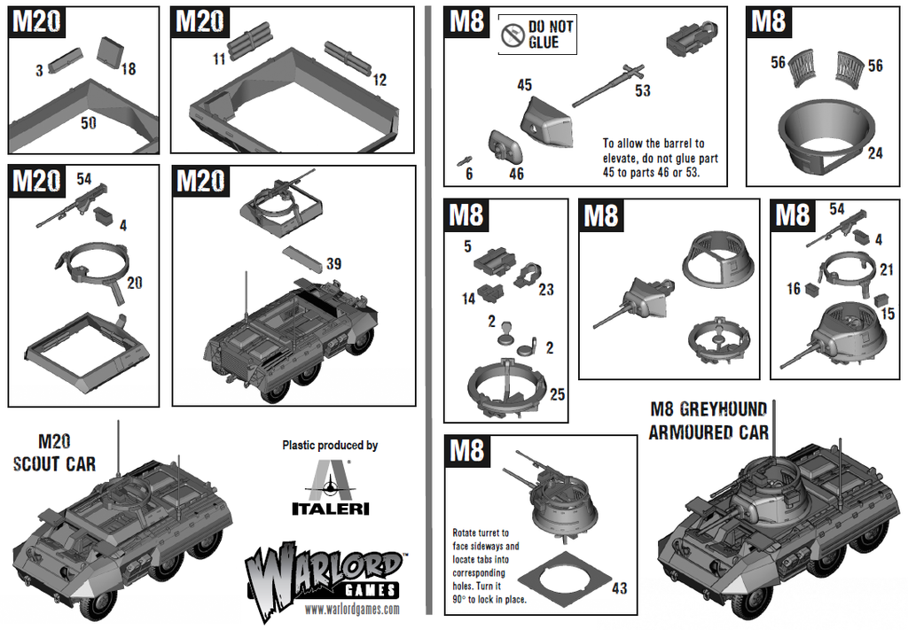 Bolt Action: M8/M20 Greyhound Scout Car (Plastic)