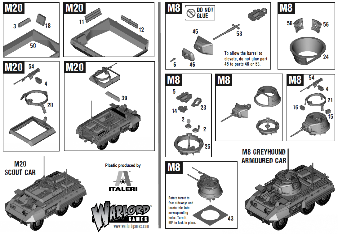 Bolt Action: M8/M20 Greyhound Scout Car (Plastic)