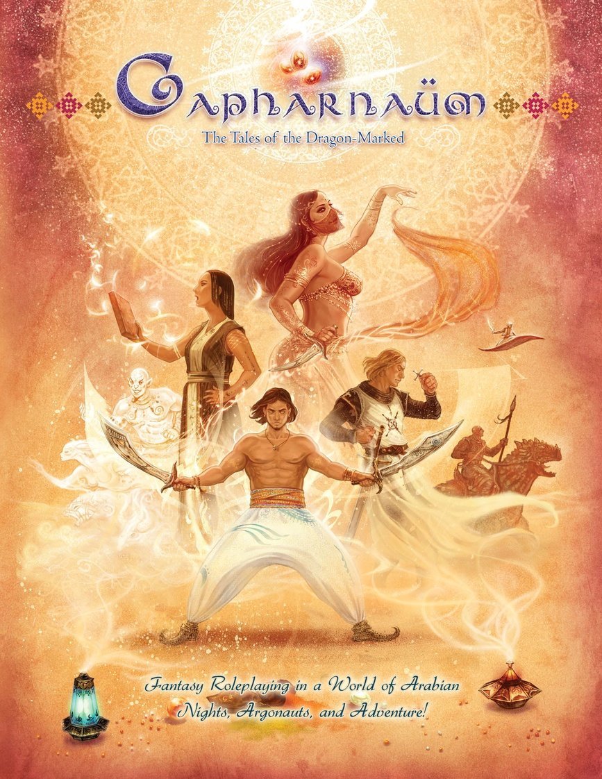 Modiphius: CAPHARNAUM - THE TALES OF THE DRAGON-MARKED RPG CORE BOOK