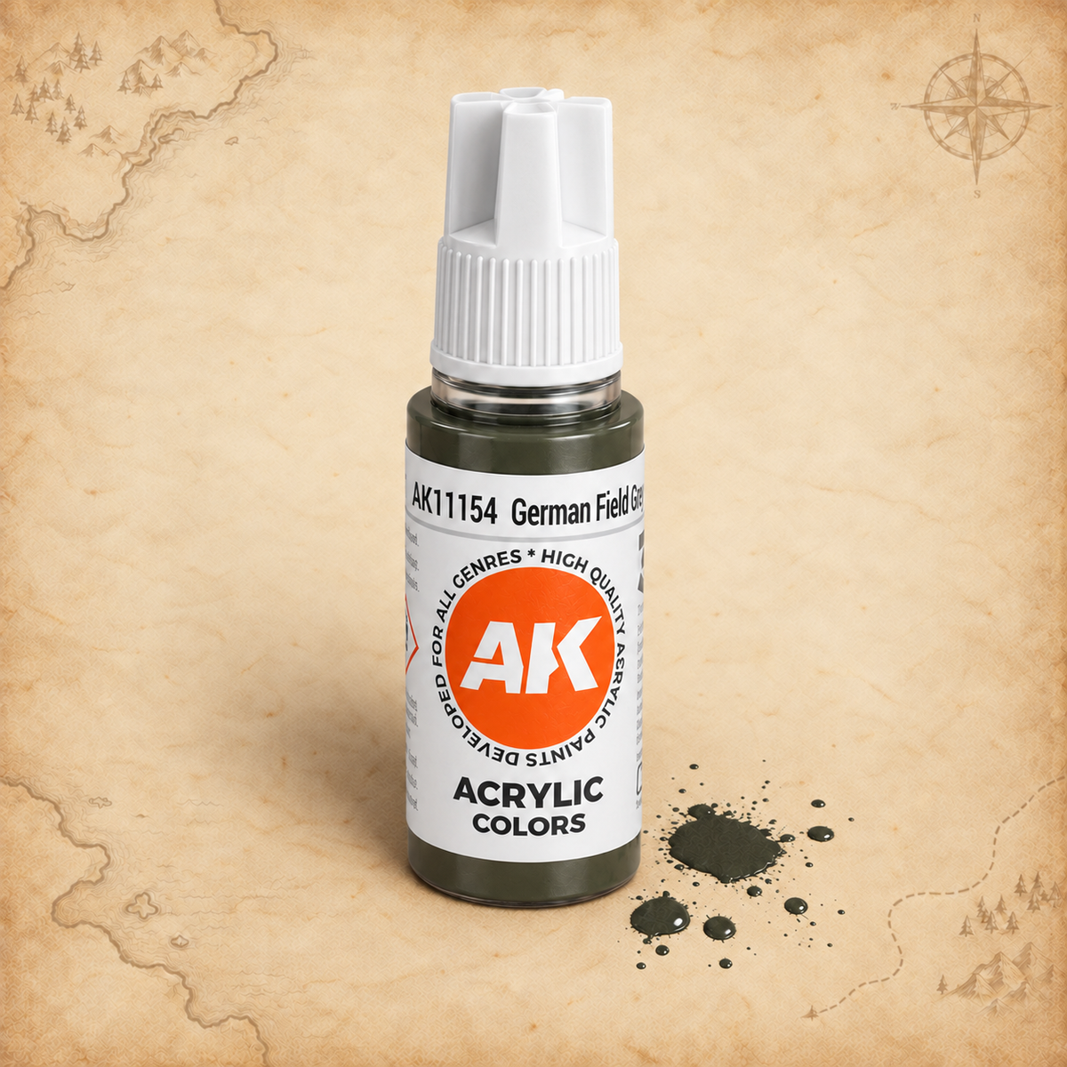 AK Interactive: 3G Acrylic German Field Grey - 17ml, alternate view