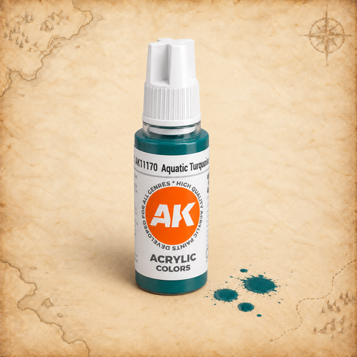 AK Interactive: 3G Acrylic Aquatic Turquoise - 17ml, alternate view