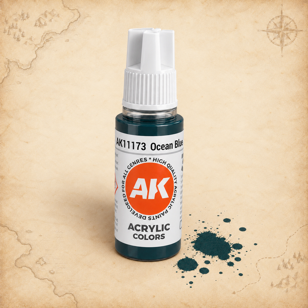 AK Interactive: 3G Acrylic Ocean Blue - 17ml, alternate view